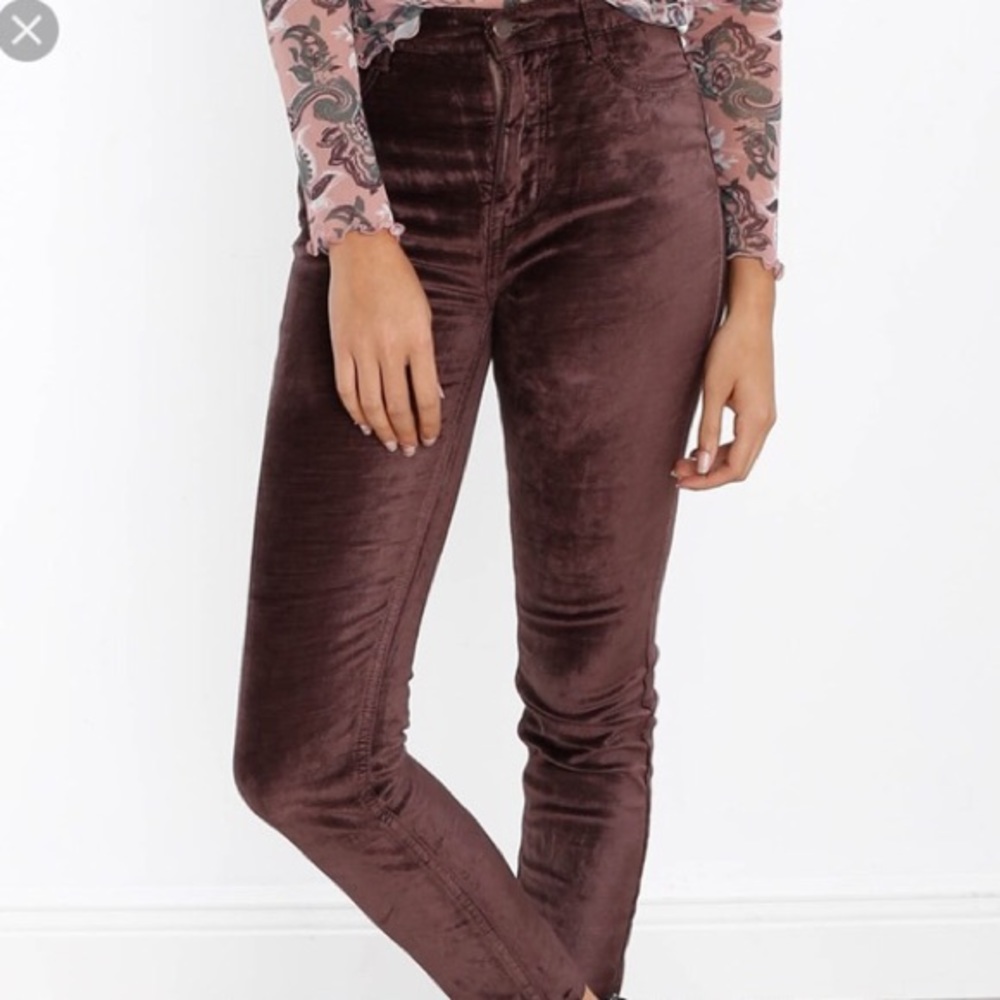 Free People velvet pants